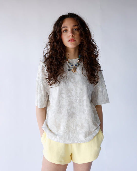 camo print ribbed loose fit short sleeve tee womens camo print short sleeve tee