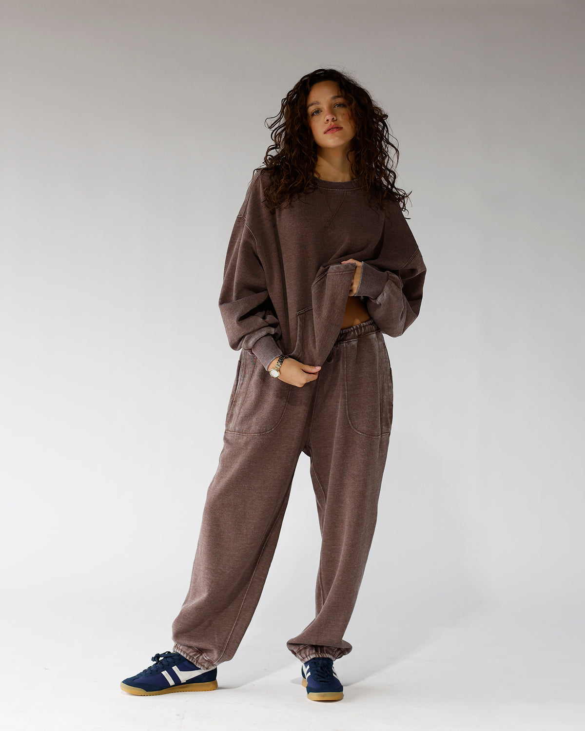 FREE PEOPLE SLOW IT DOWN PULLOVER X FRENCH TOAST