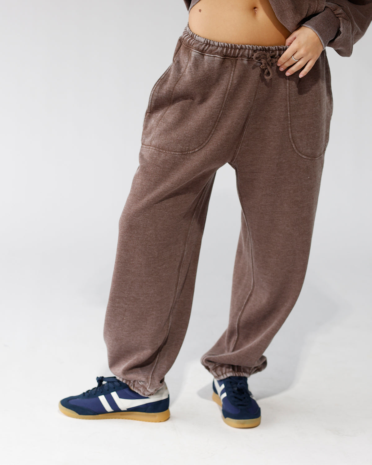 FREE PEOPLE SLOW IT DOWN JOGGERS X FRENCH TOAST
