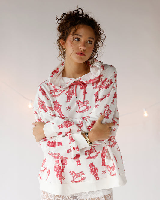 TINSEL + TOY SOLDIERS HOODIE