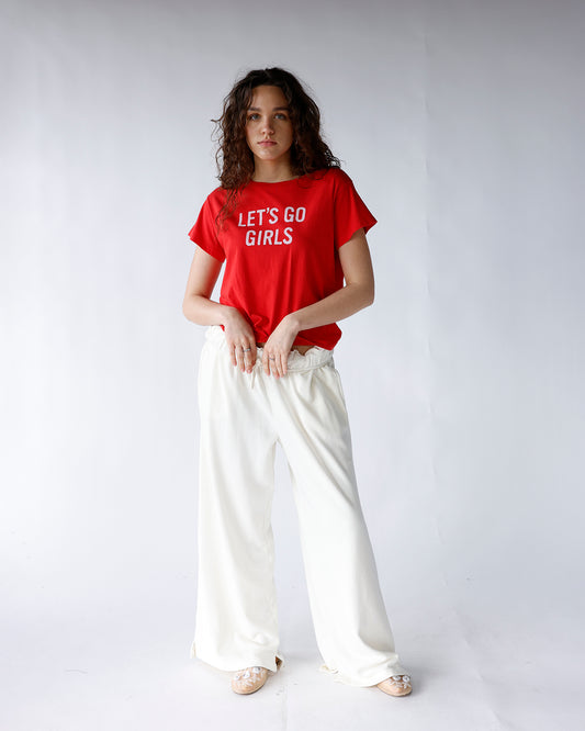 cream off white fold over wide leg sweatpants women's white wide leg sweatpants