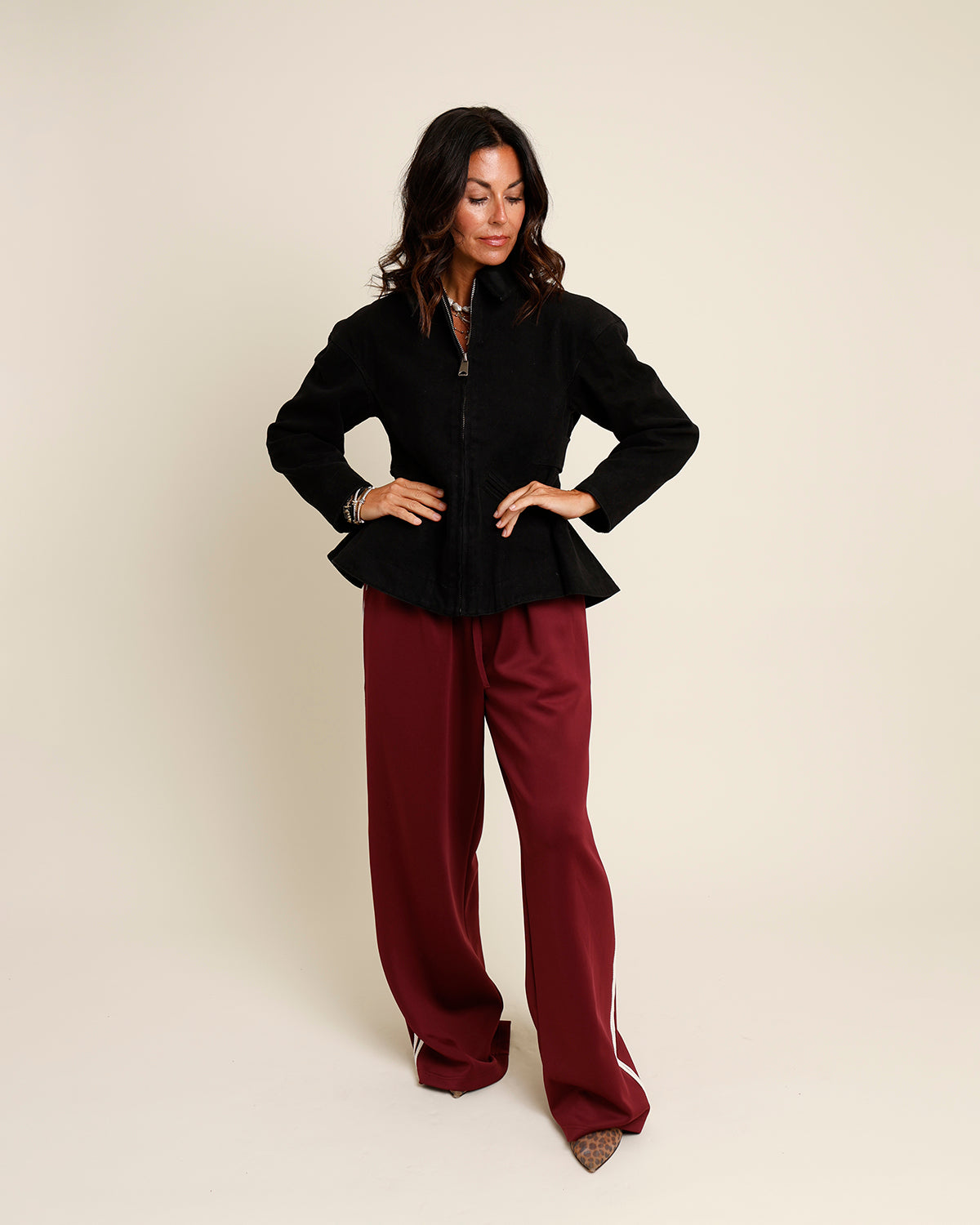 LINE & DOT ETON PEPLUM JACKET