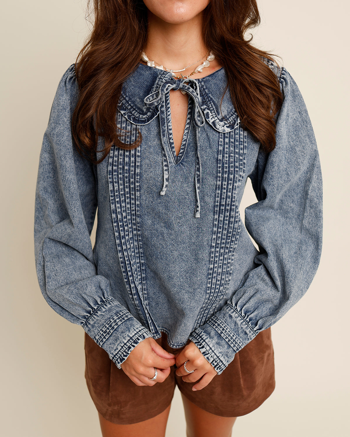 ELODIE DENIM SHIRT