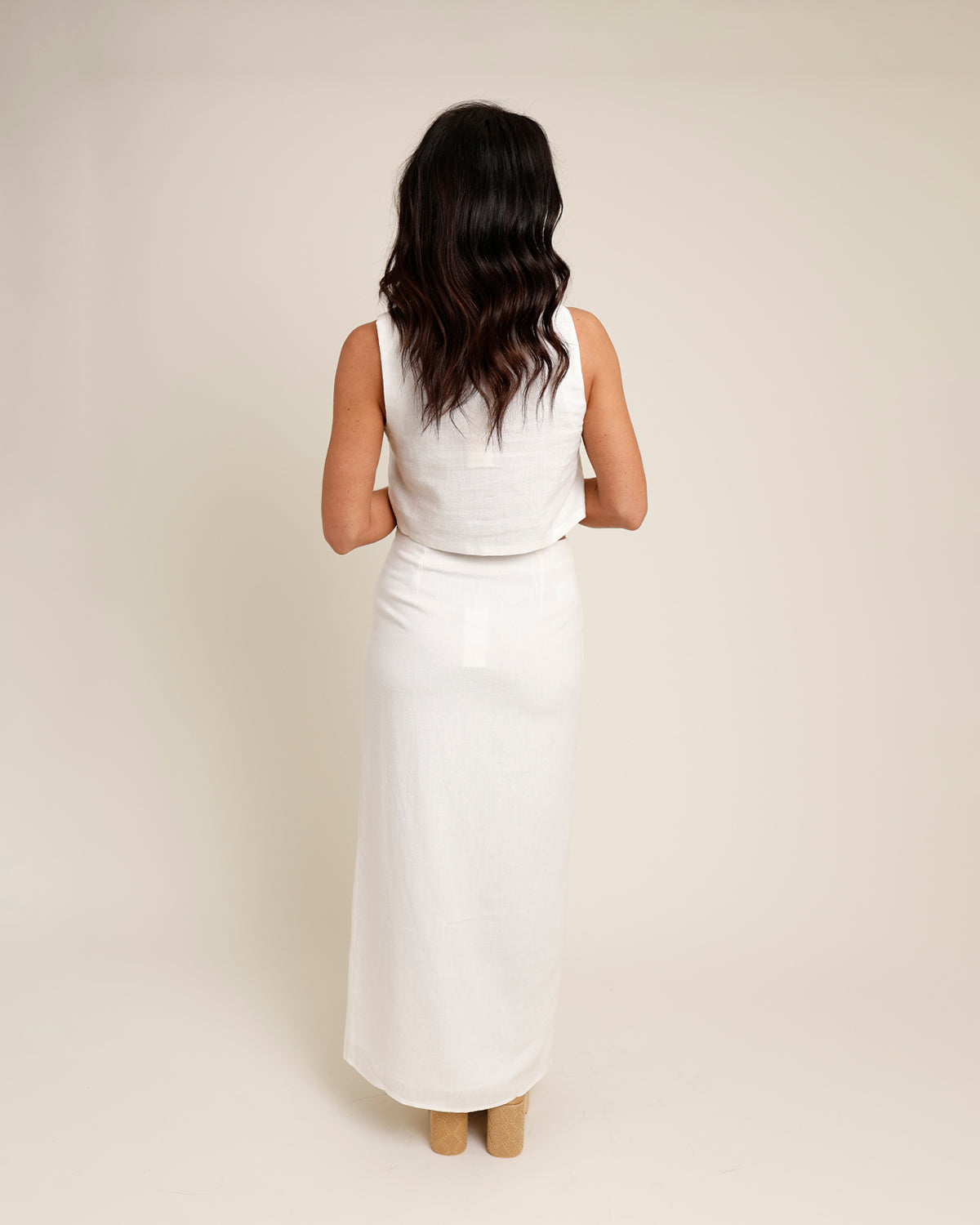 WINNIE LINEN CROP TOP