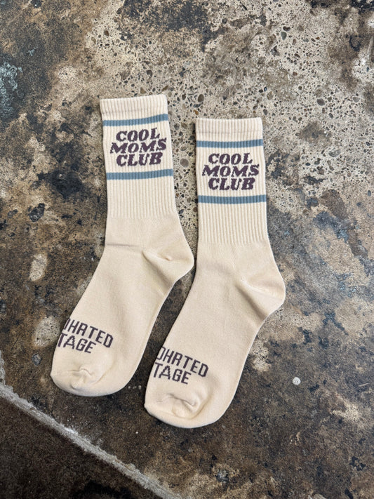 VINTAGE COOL MOMS CLUB CREW SOCKS