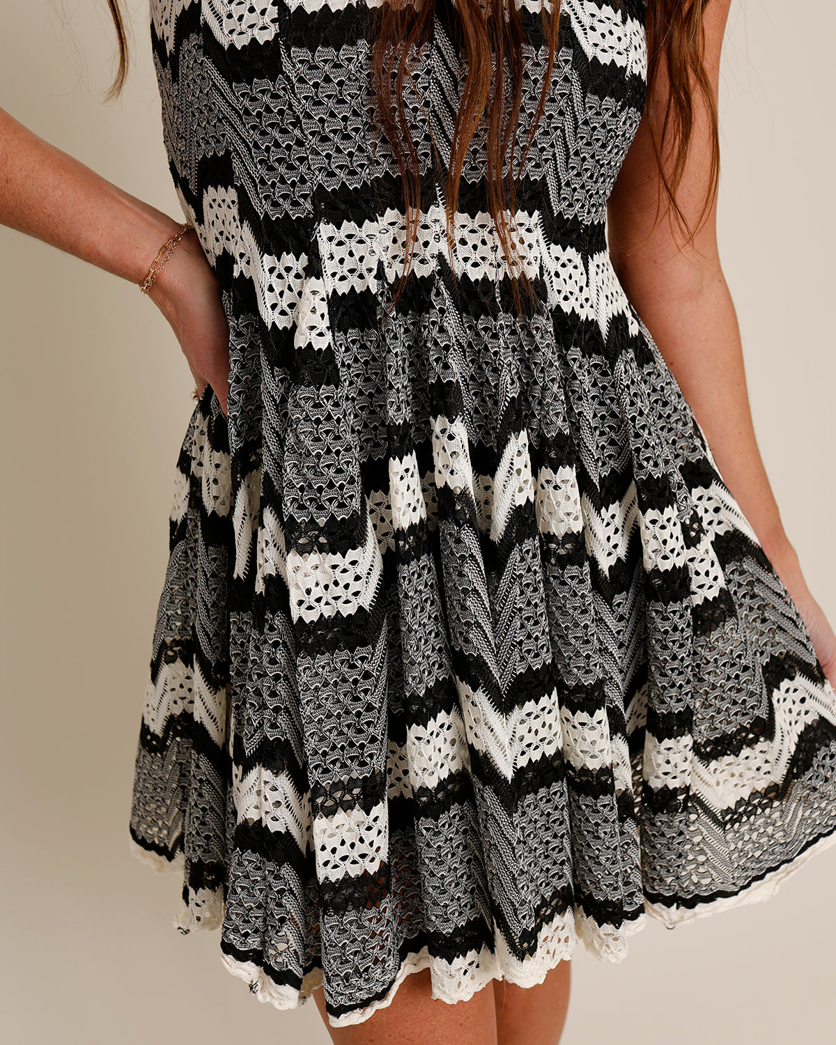 GENESIS CROCHET MINI DRESS