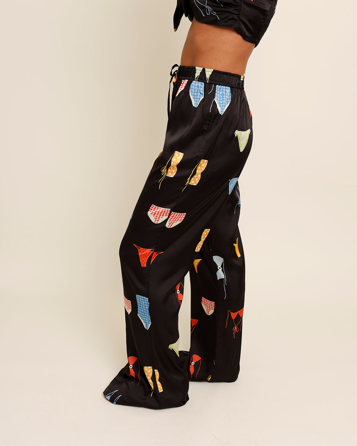 BEACH MODE WIDE LEG PANTS