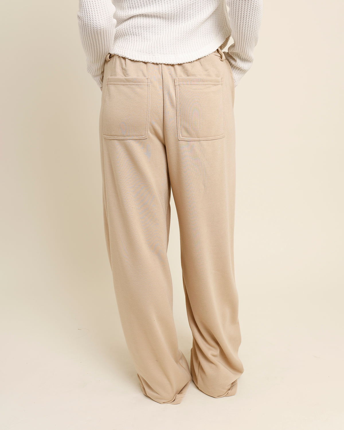LAID-BACK LUXE SWEATPANTS X BEIGE
