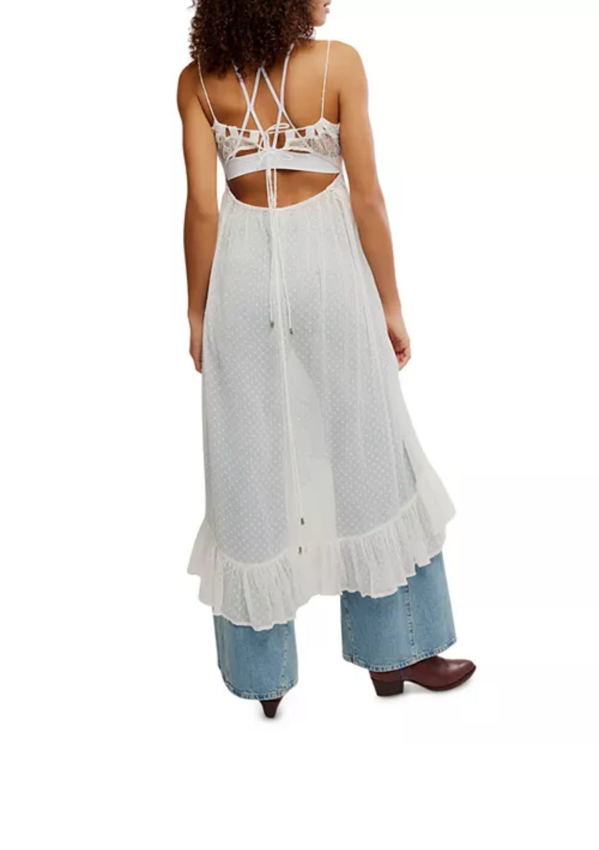 FREE PEOPLE LIGHT MY FIRE MIDI SLIP