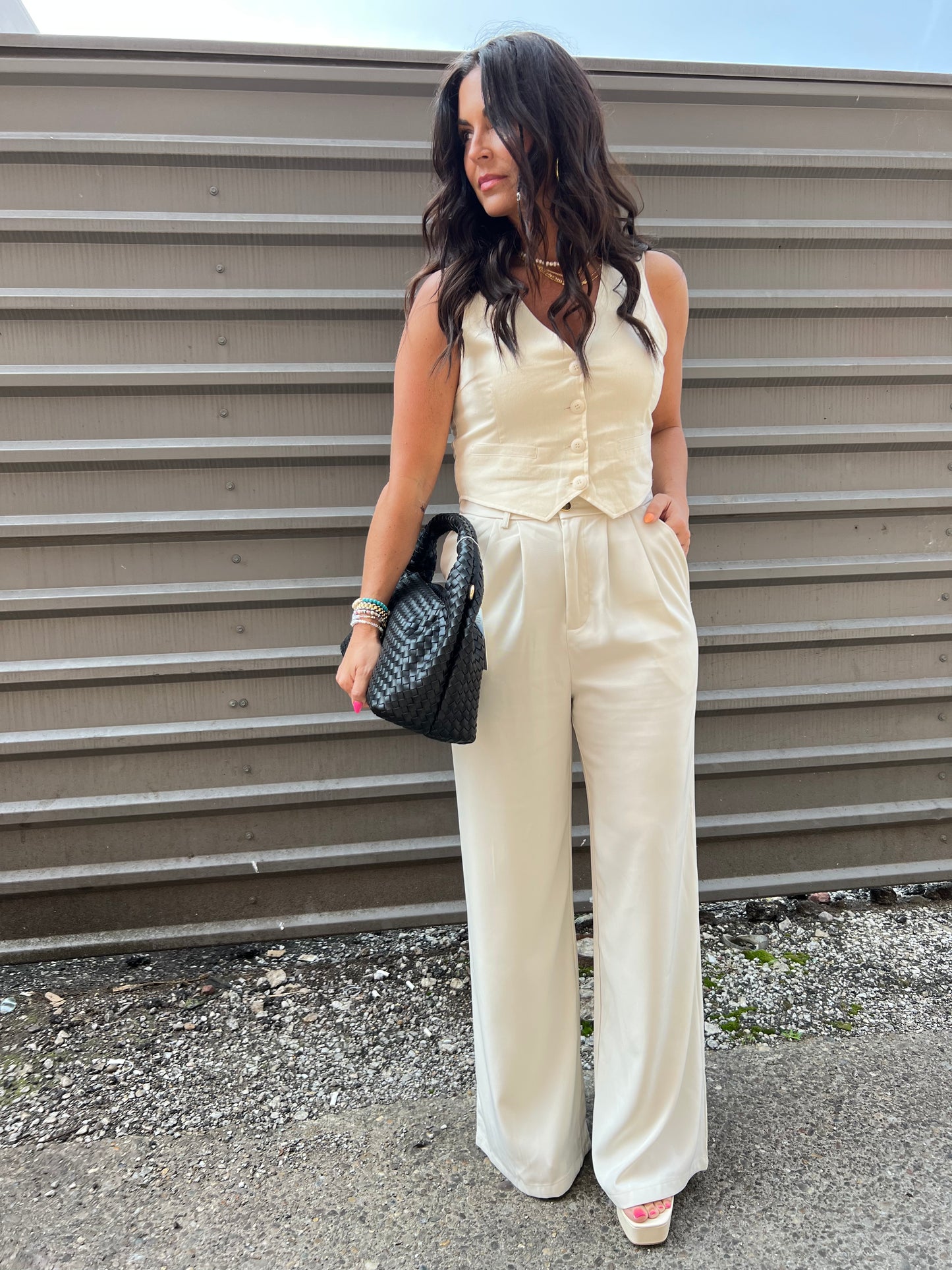ROLLA'S DALLAS LINEN VEST IN IVORY - THE HIP EAGLE BOUTIQUE