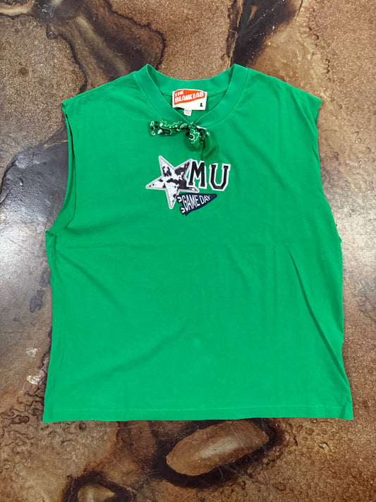 BLEACHER BABE X TAILGATE REBEL MUSCLE TEE