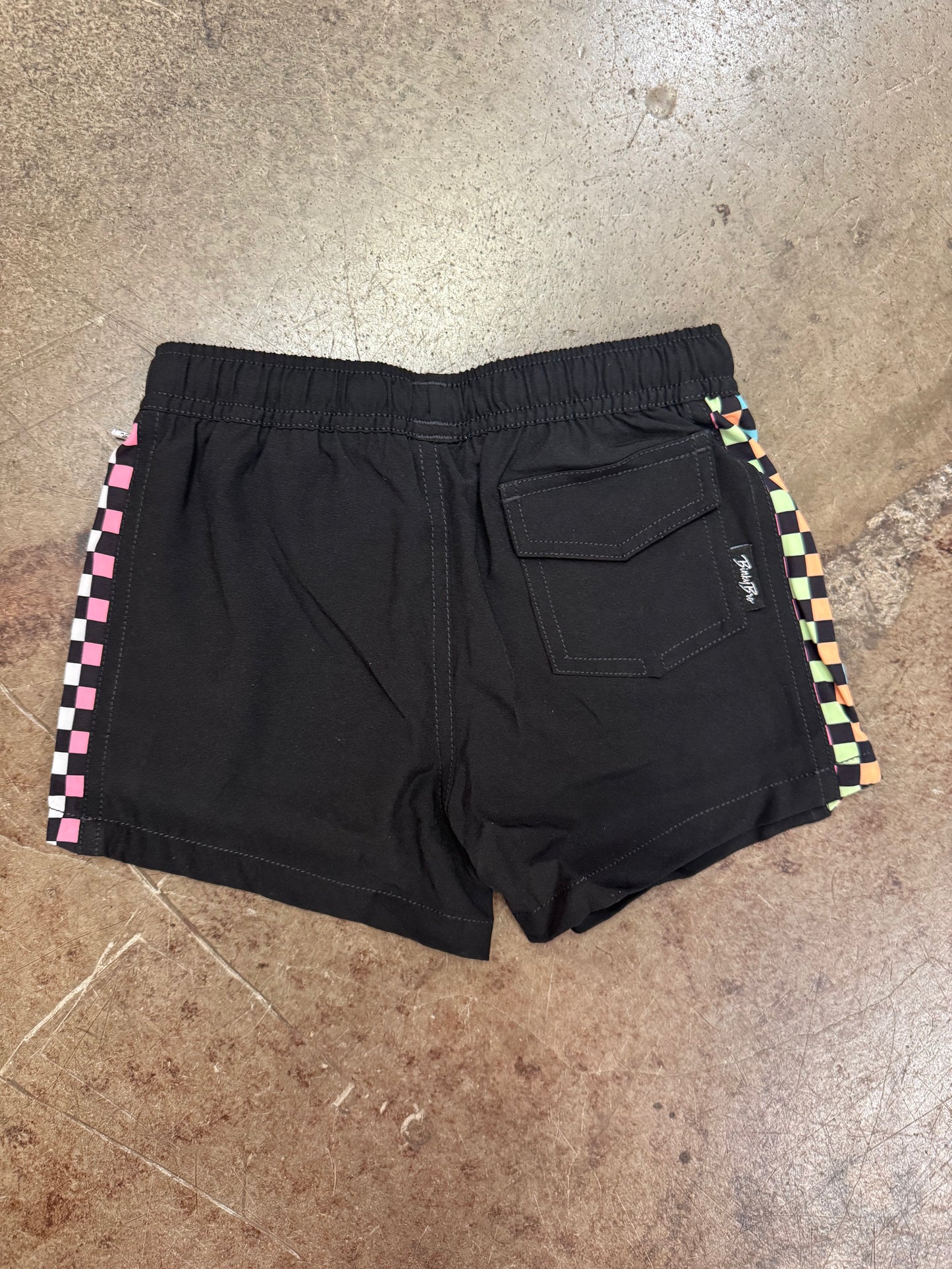 BINKYBRO SWIM TRUNKS CHECKERS X BLACK