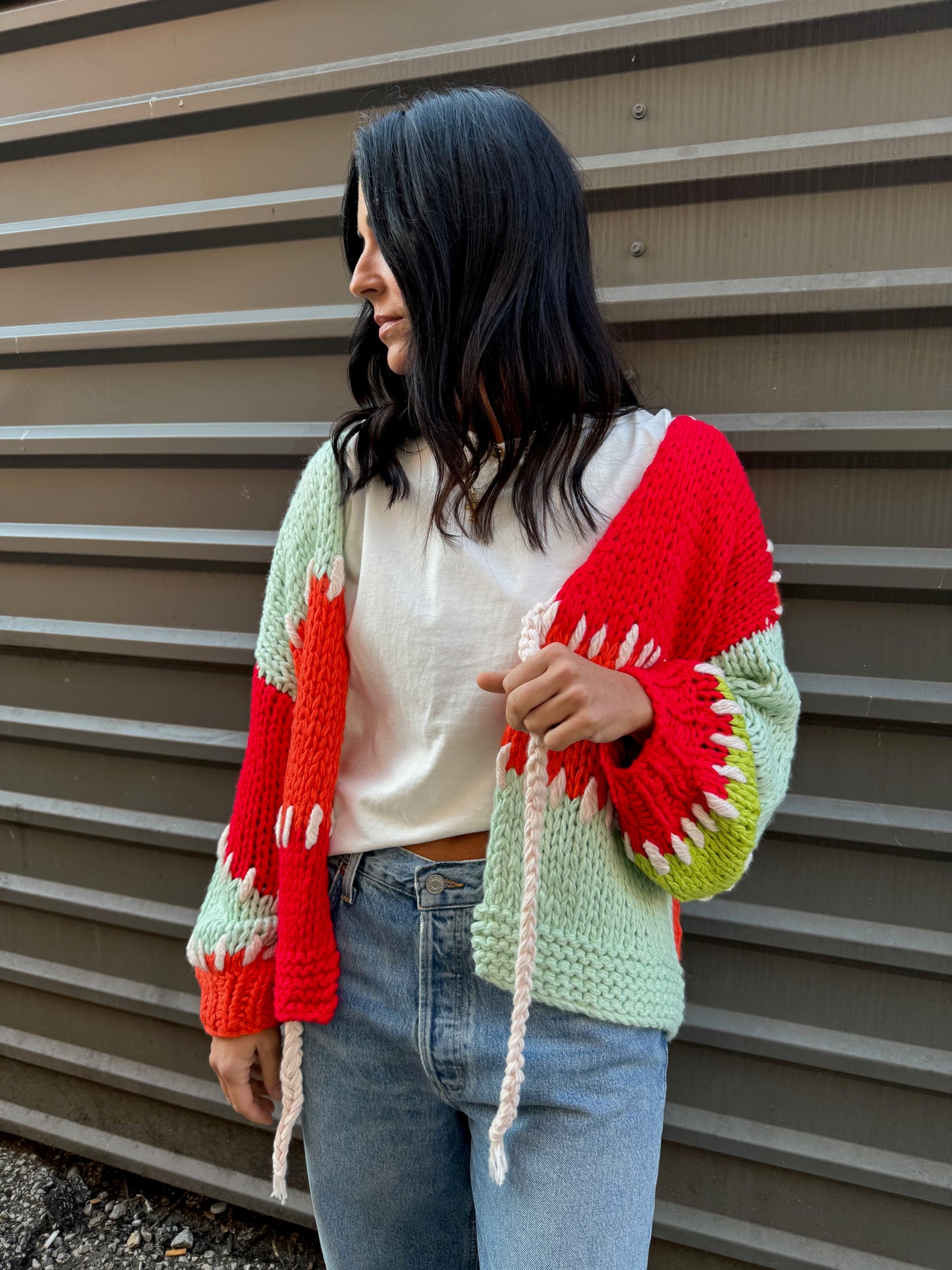 SUNRISE TIE-FRONT CARDI