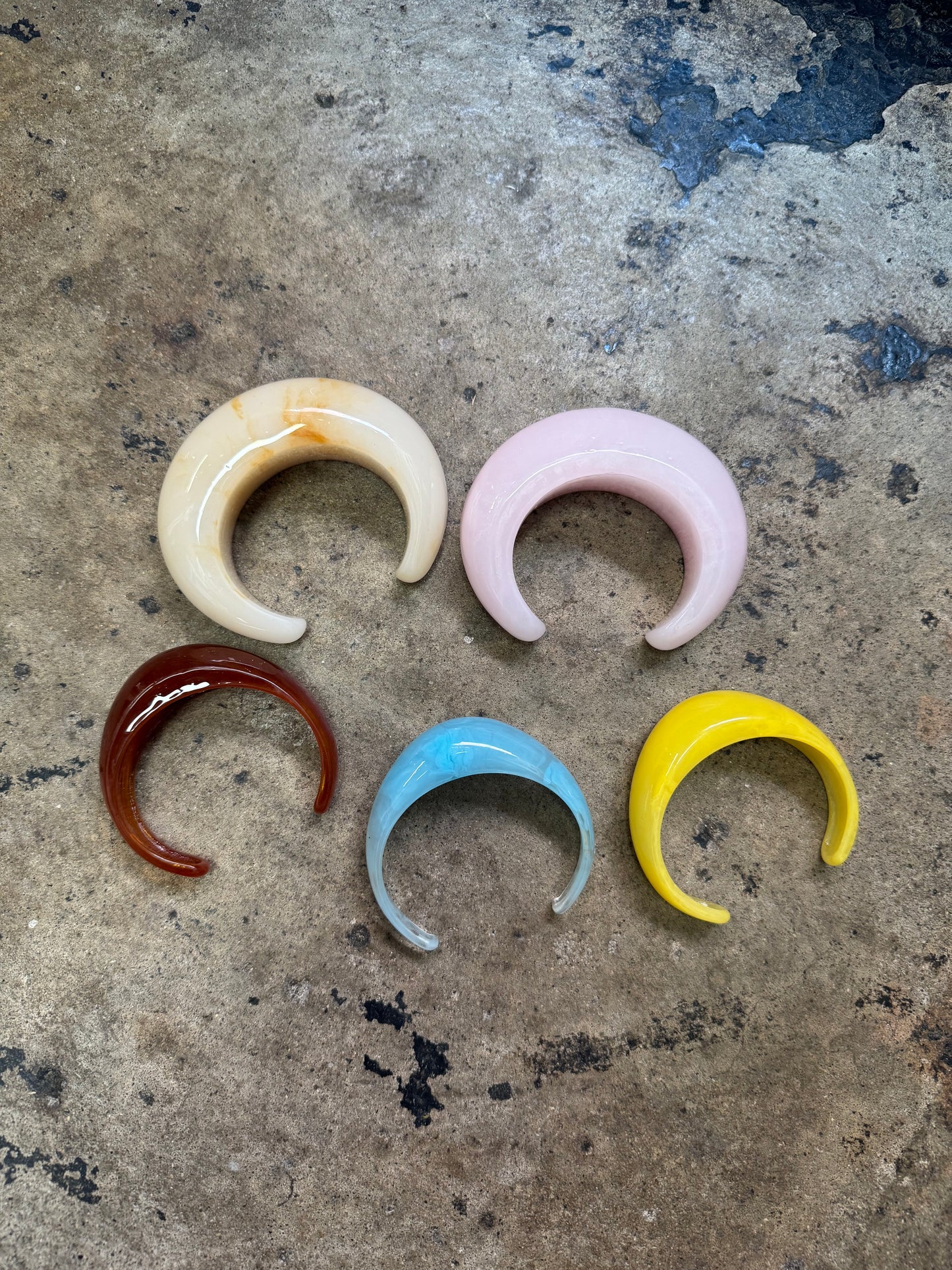 resin loose lucite cuff bangle cuff bracelet
