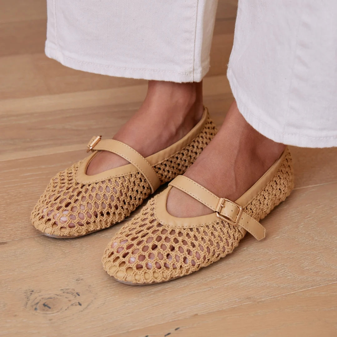 IT GIRL MESH BALLET FLAT X NATURAL