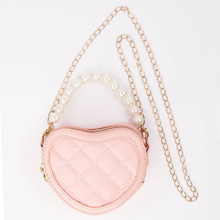 MINI QUILTED LEATHER PURSE X PINK
