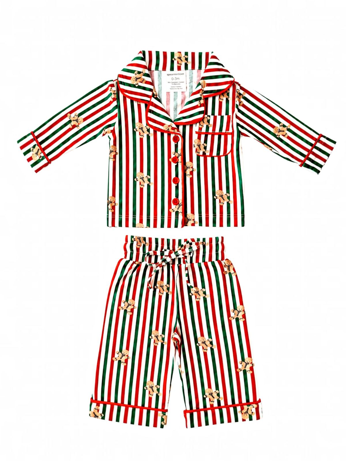 GINGERBREAD LANE STRIPED PAJAMA SET