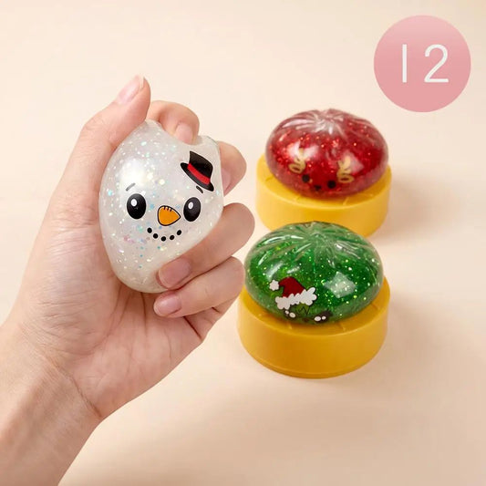 GLITTER CHRISTMAS MYSTERY SQUISHY DUMPLING