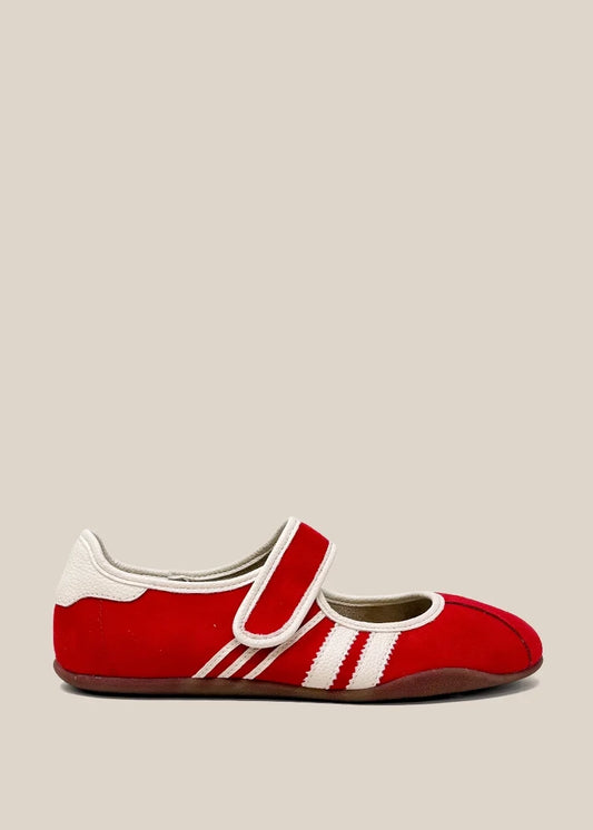 ROWDY RED MARY JANE FLATS