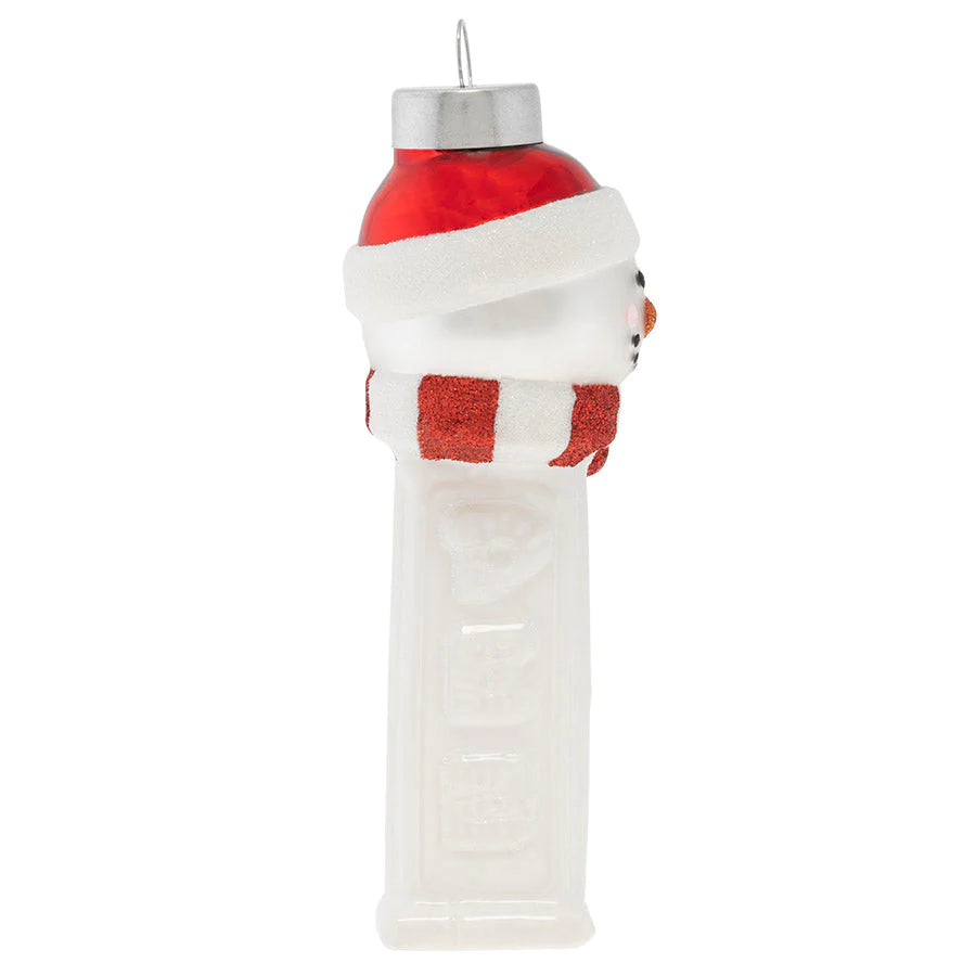 KAT + ANNIE SNOWMAN PEZ DISPENSER ORNAMENT