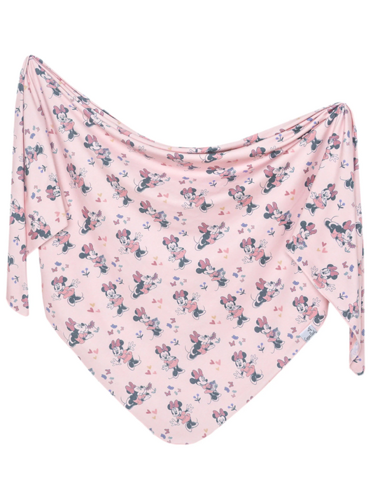 COPPER PEARL SWADDLE BLANKET IN MINNIE MOUSE