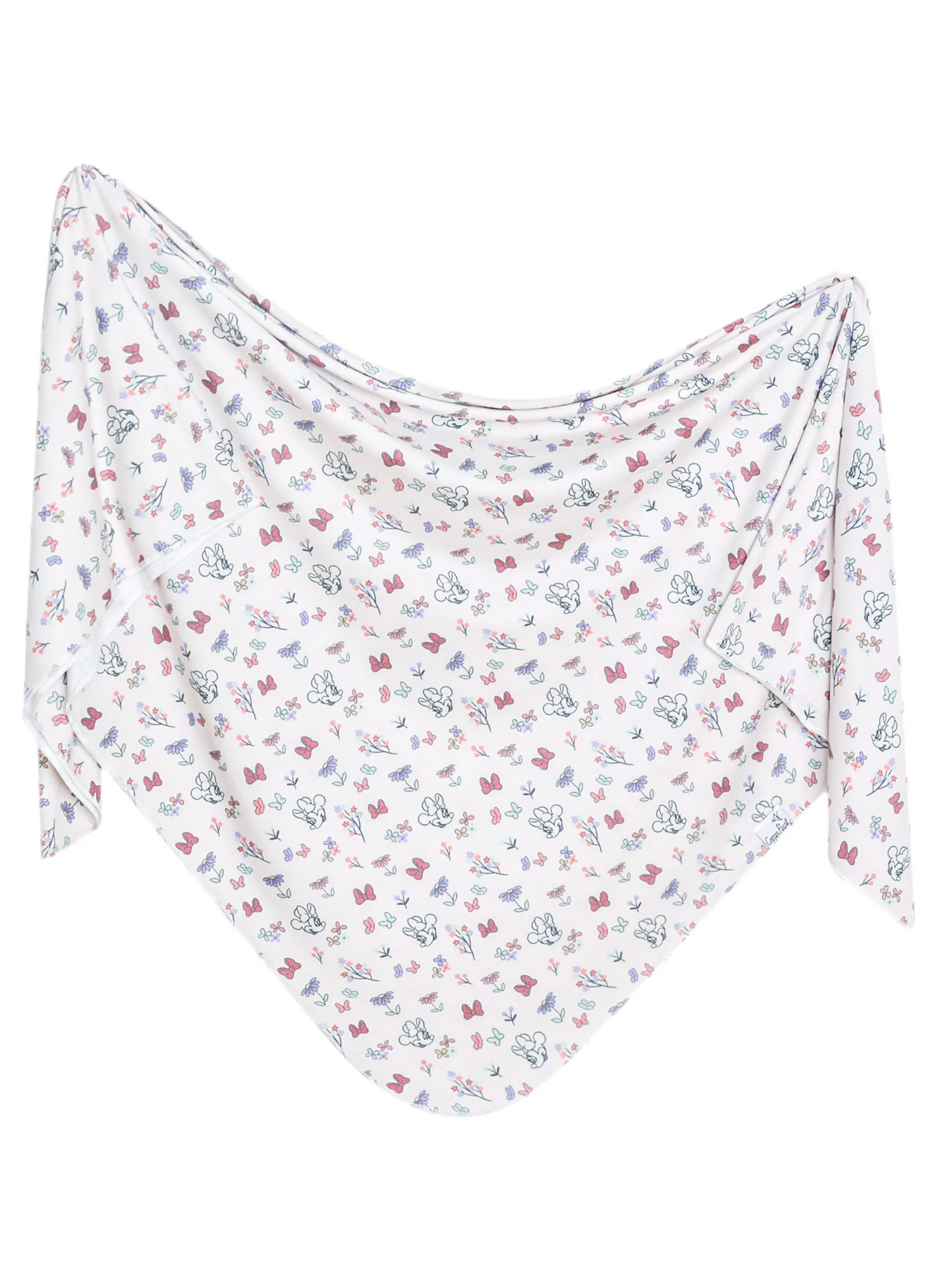 COPPER PEARL SWADDLE BLANKET IN MINNIE MOUSE'S BOWQUET
