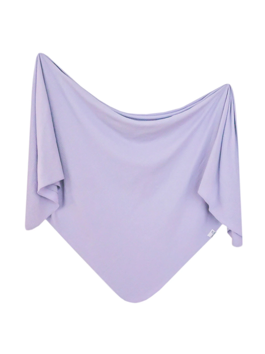 COPPER PEARL SWADDLE BLANKET IN PERIWINKLE