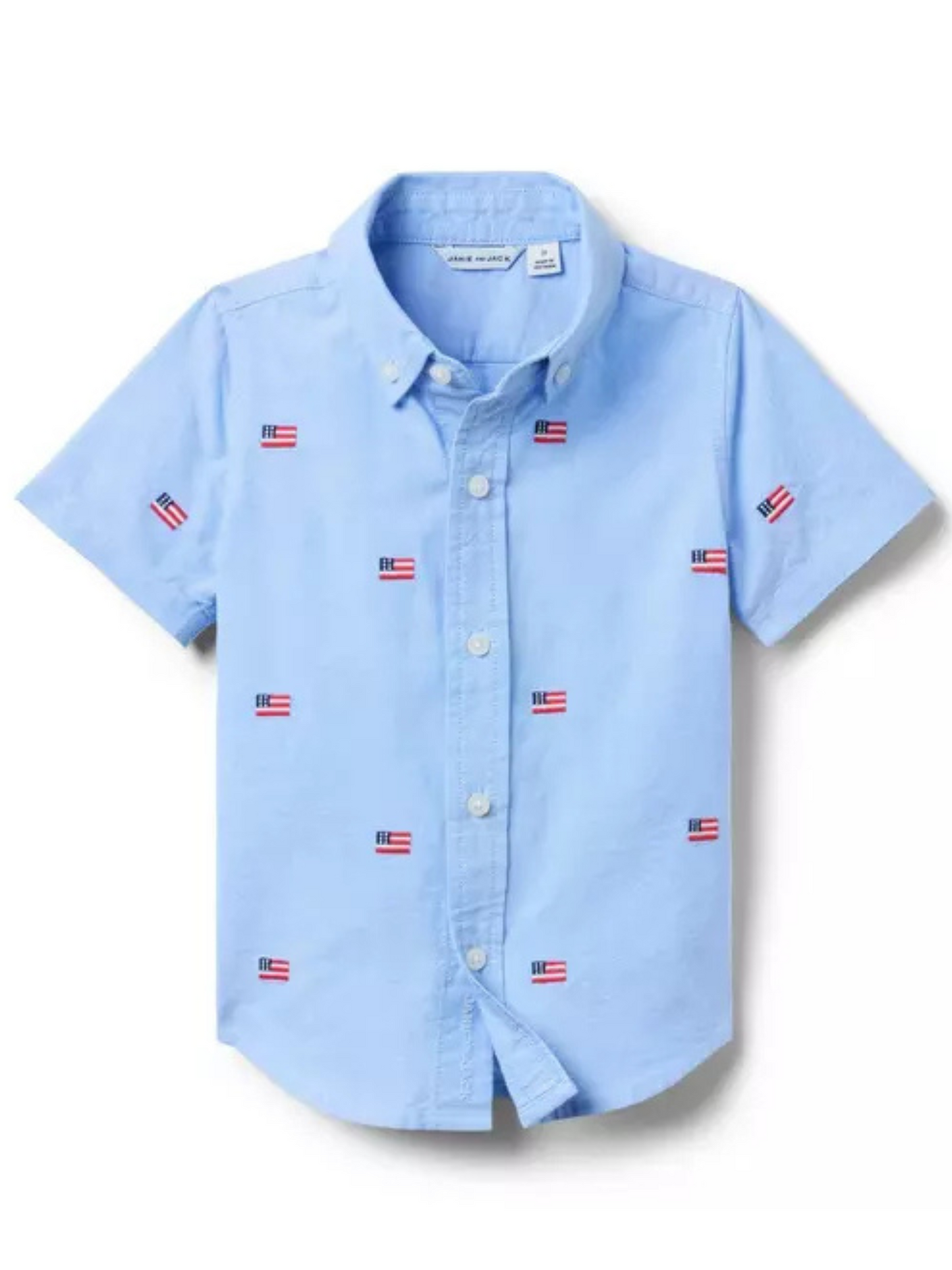 EMBROIDERED FLAG OXFORD SHIRT