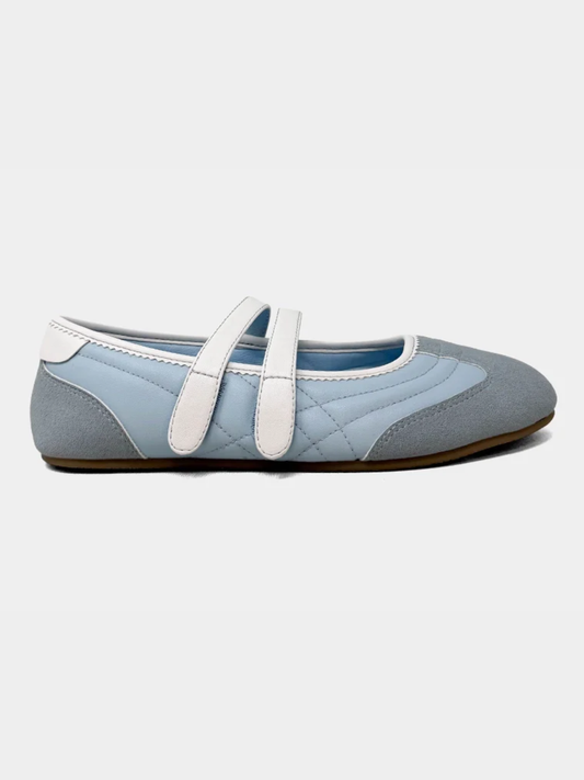 pastel light blue mary jane ballet flat sneaker womens shoes