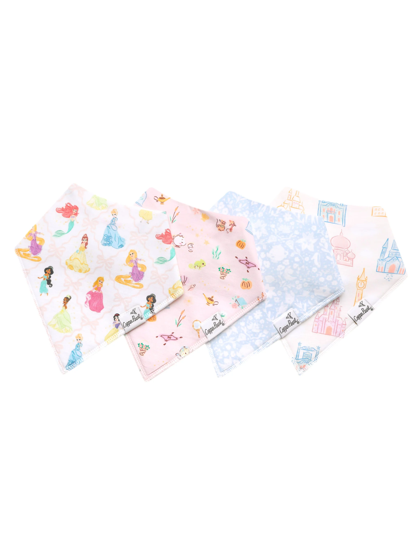 COPPER PEARL BANDANA BIBS IN DISNEY PRINCESS