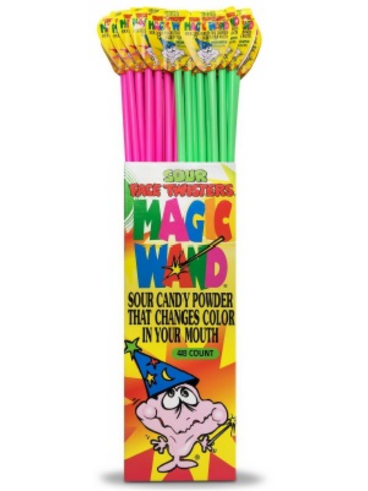 FACE TWISTERS MAGIC WAND SOUR CANDY POWDER