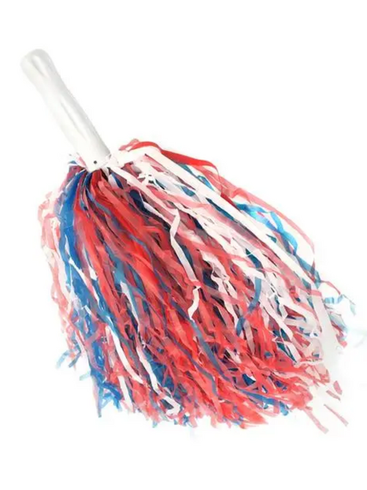 RED WHITE & BLUE POM POM