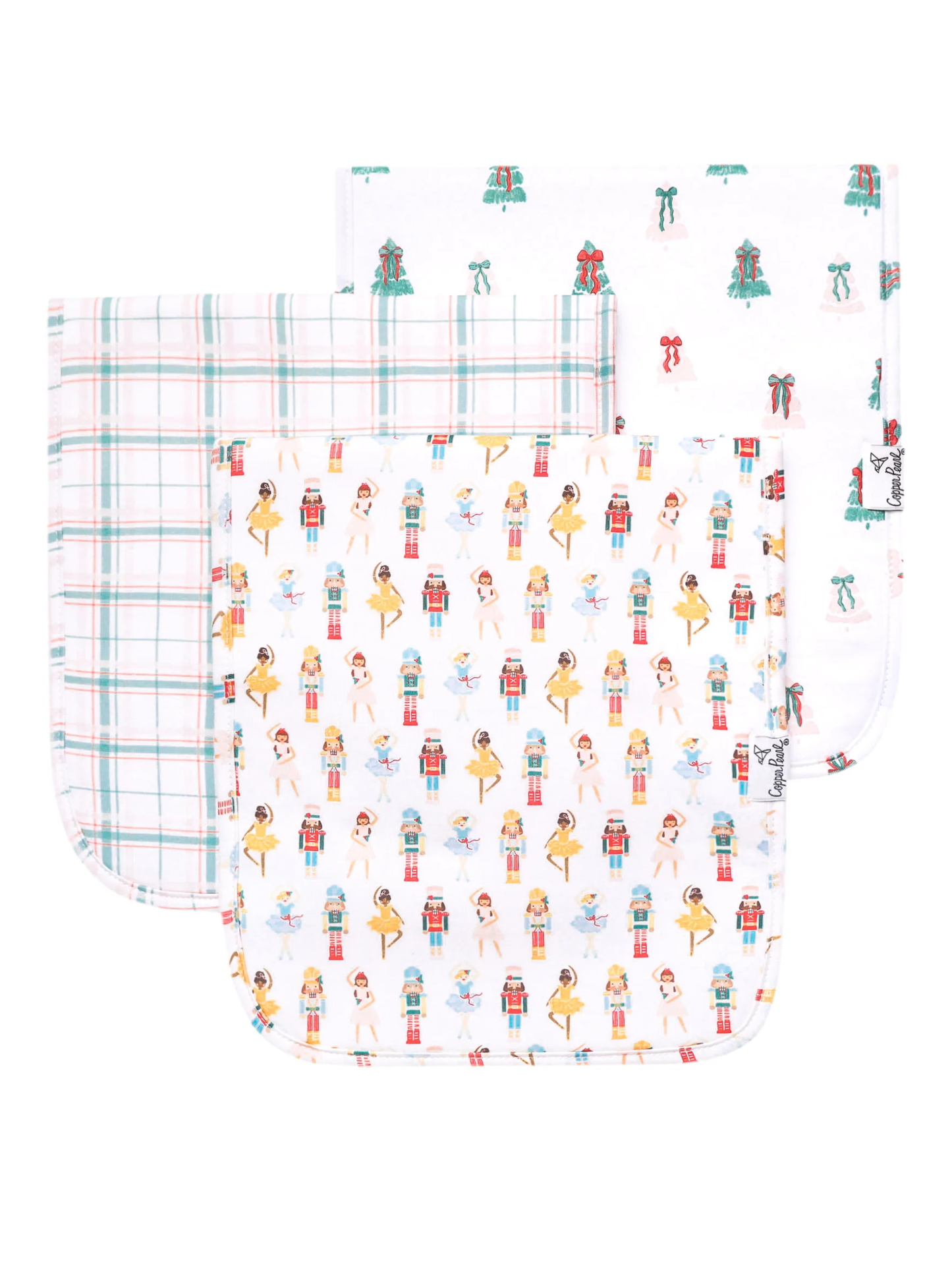 COPPER PEARL BURP CLOTHS IN JULIET