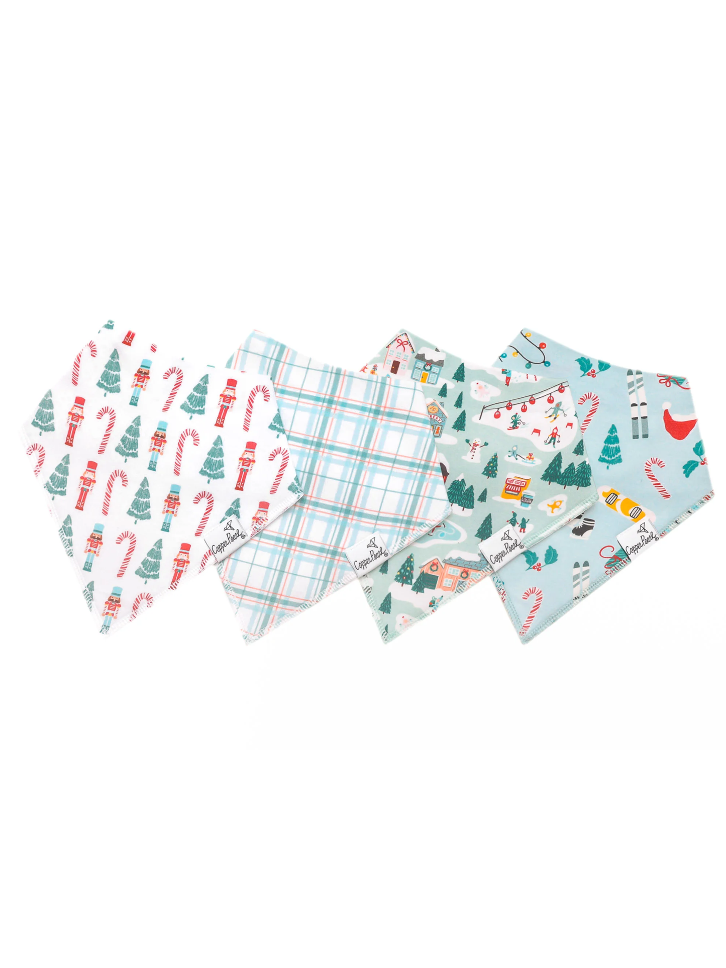 COPPER PEARL BANDANA BIBS IN NICHOLAS