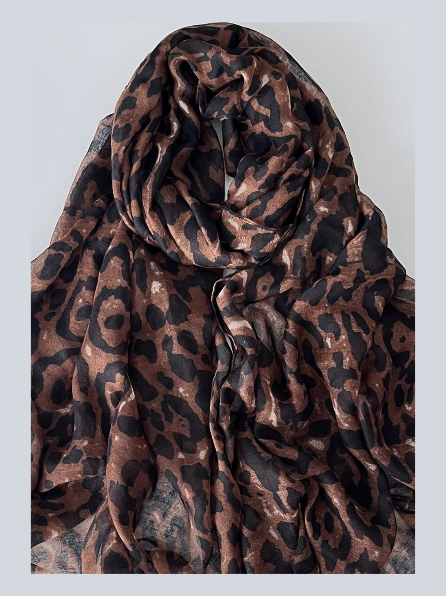 LEOPARD PRINT SCARF