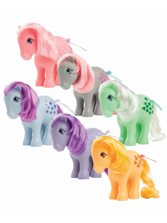 MY LITTLE PONY CLASSIC 4" COLLECTIBLE 40TH ANNIVERSARY PONIES