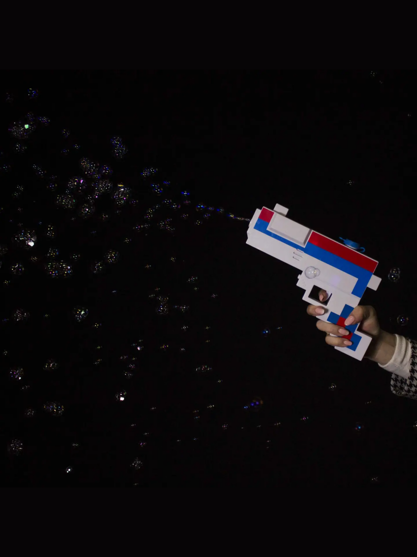 LED PATRIOTIC BUBBLE SHOOTER WITH LIGHTS & SOUNDS