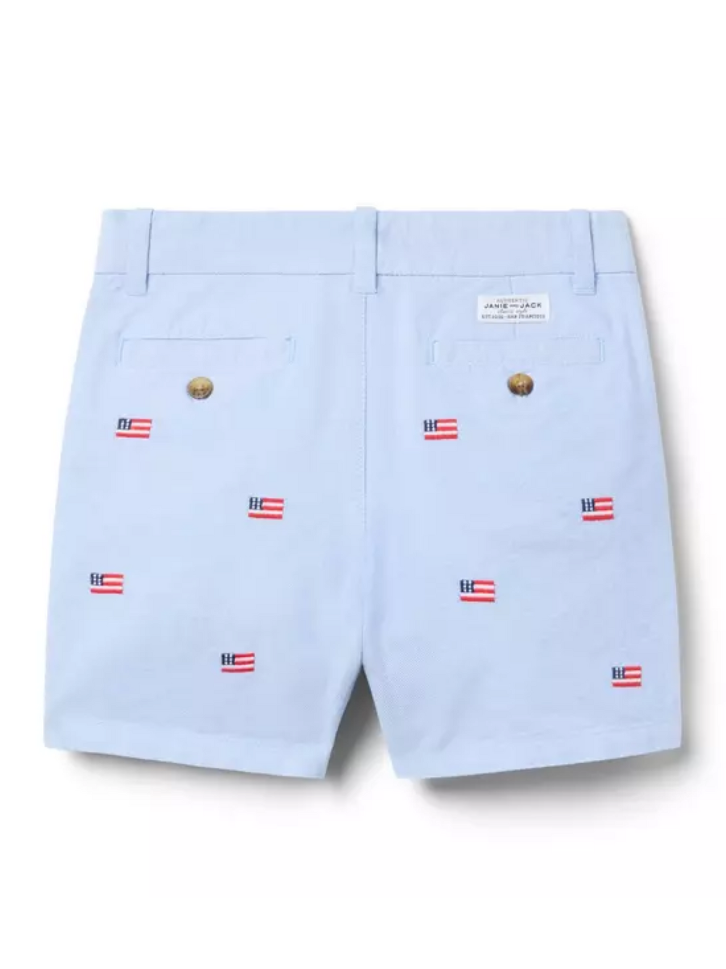 EMBROIDERED FLAG OXFORD SHORT