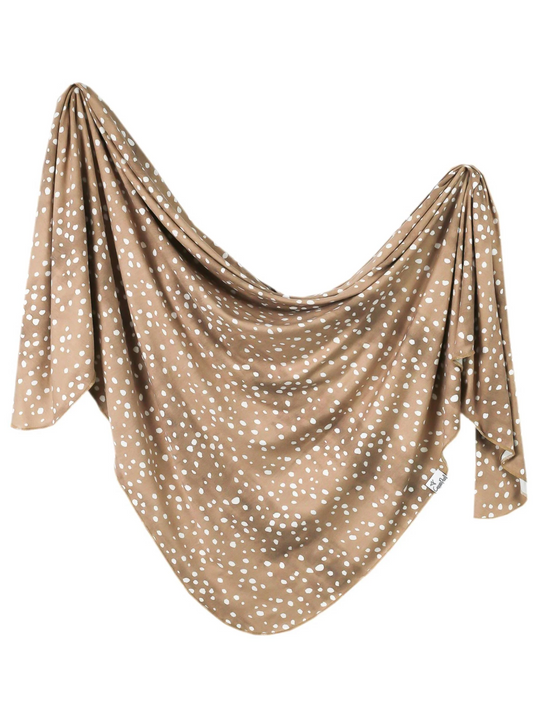 COPPER PEARL SWADDLE BLANKET IN FAWN