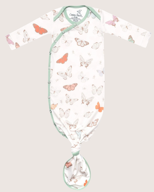 COPPER PEARL NEWBORN KNOTTED GOWN IN LUNA