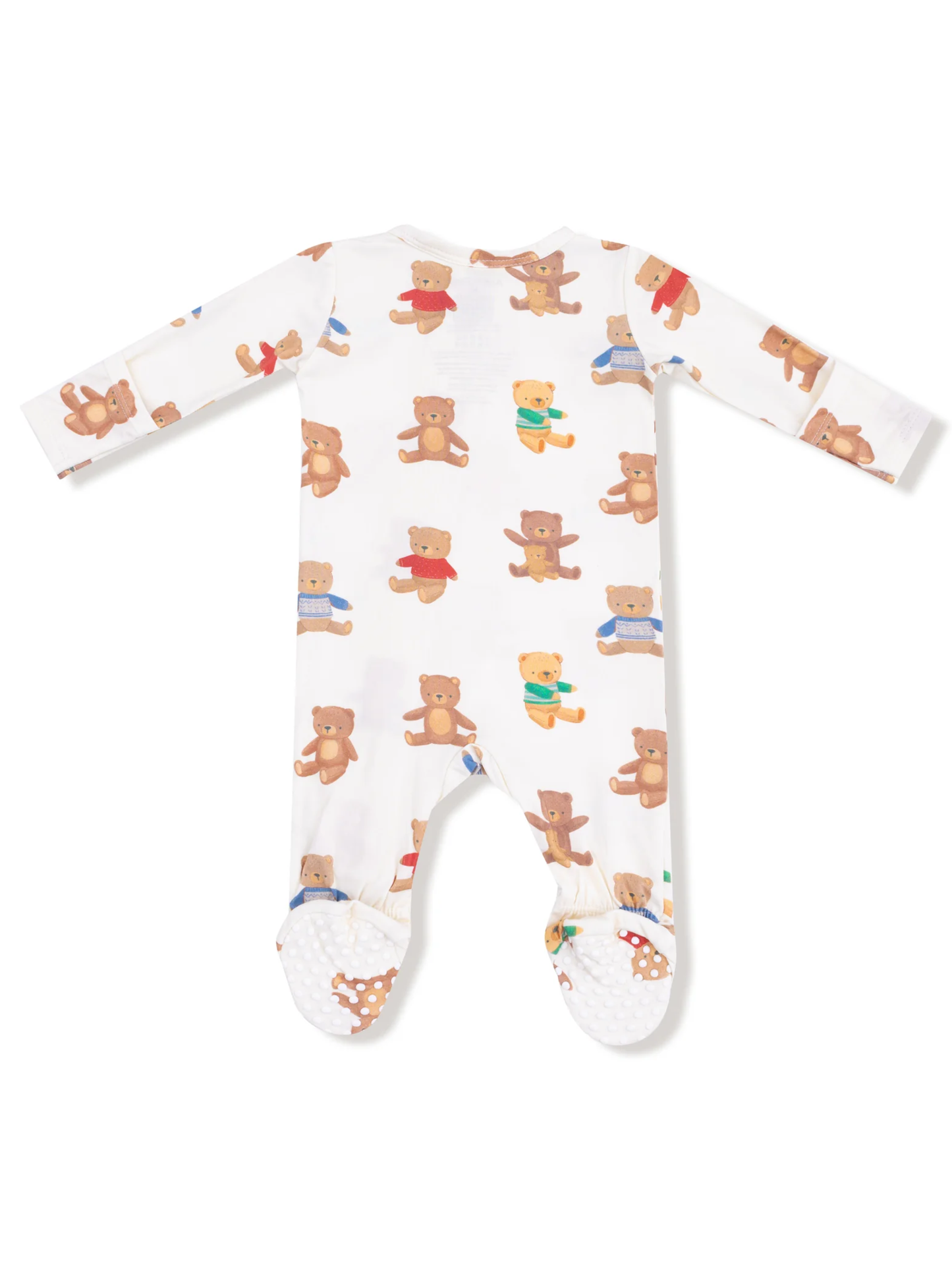 2 WAY ZIPPER FOOTIE X TEDDY BEAR