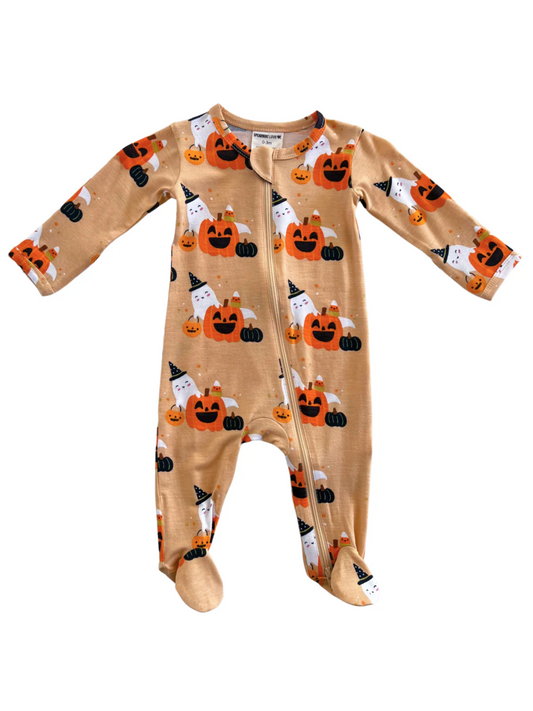 2-WAY ZIP FOOTIE X HALLOWEEN CLUSTER