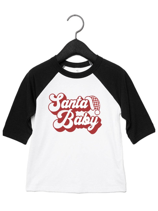 SANTA BABY BASEBALL SLEEVE