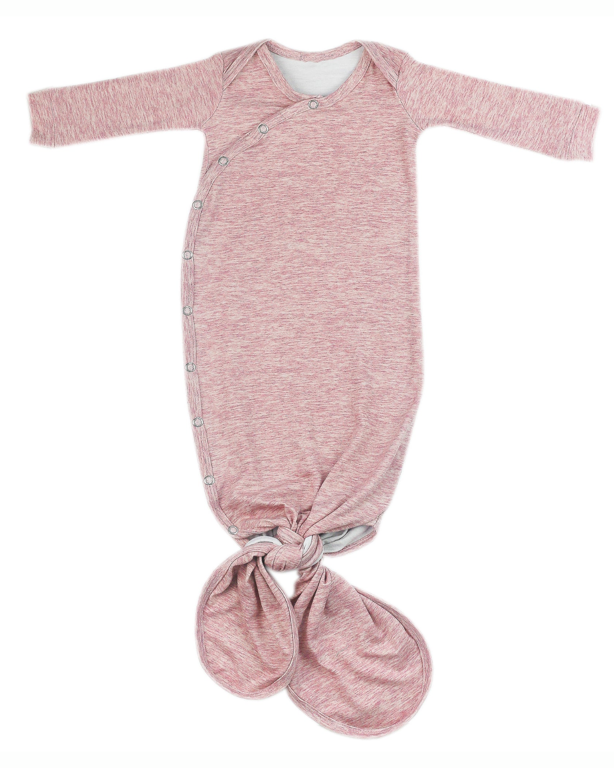 COPPER PEARL NEWBORN KNOTTED GOWN IN MAEVE
