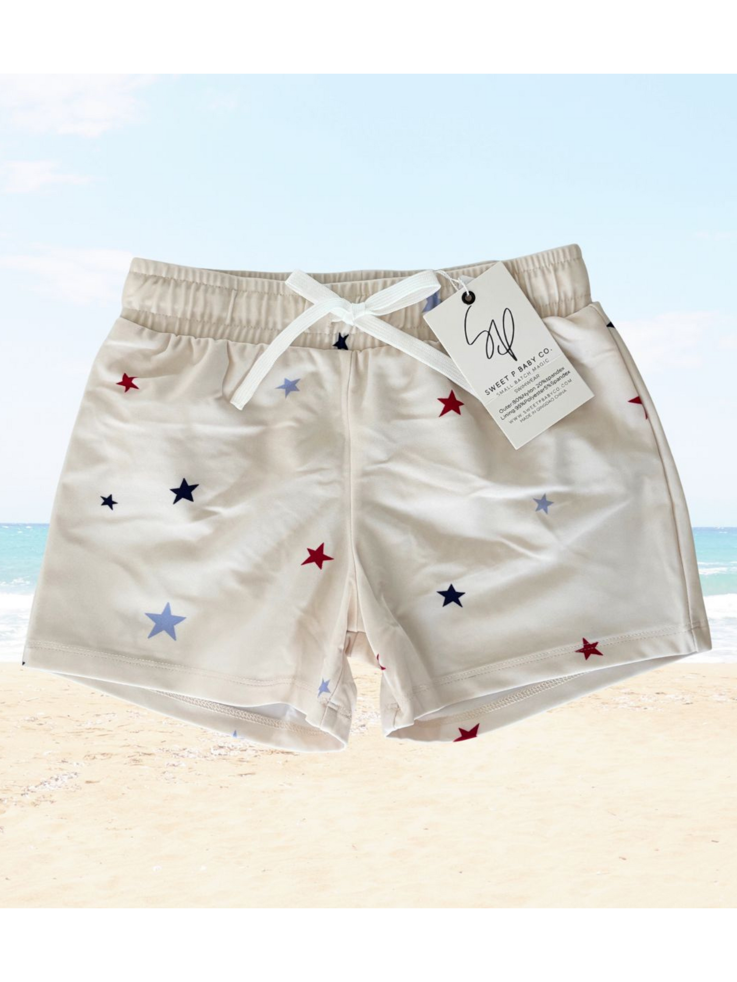 STAR SPANGLED SWIM TRUNKS