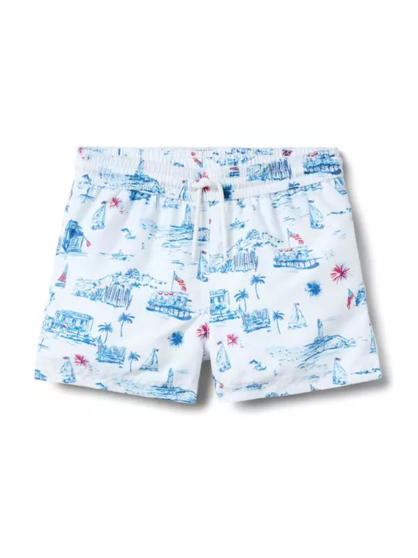 RECYCLED FLORAL SWIM TRUNKS X AMERICANA TOILE