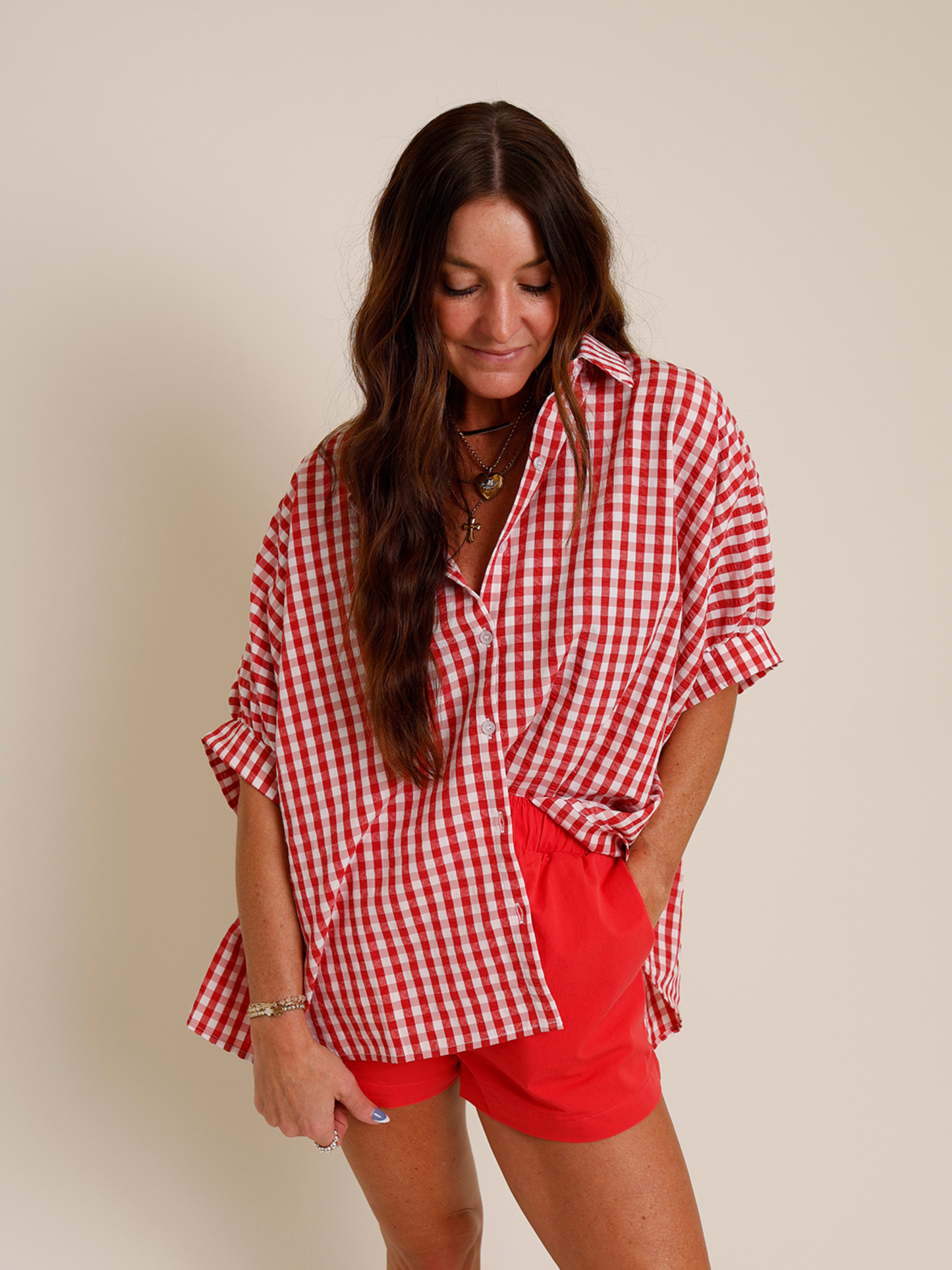 RITTER PARK GINGHAM TOP