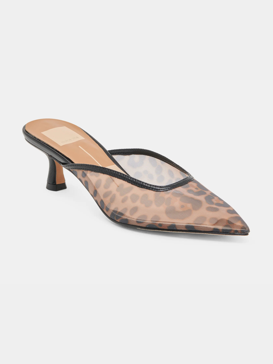 DOLCE VITA CLEO HEEL X LEOPARD MESH
