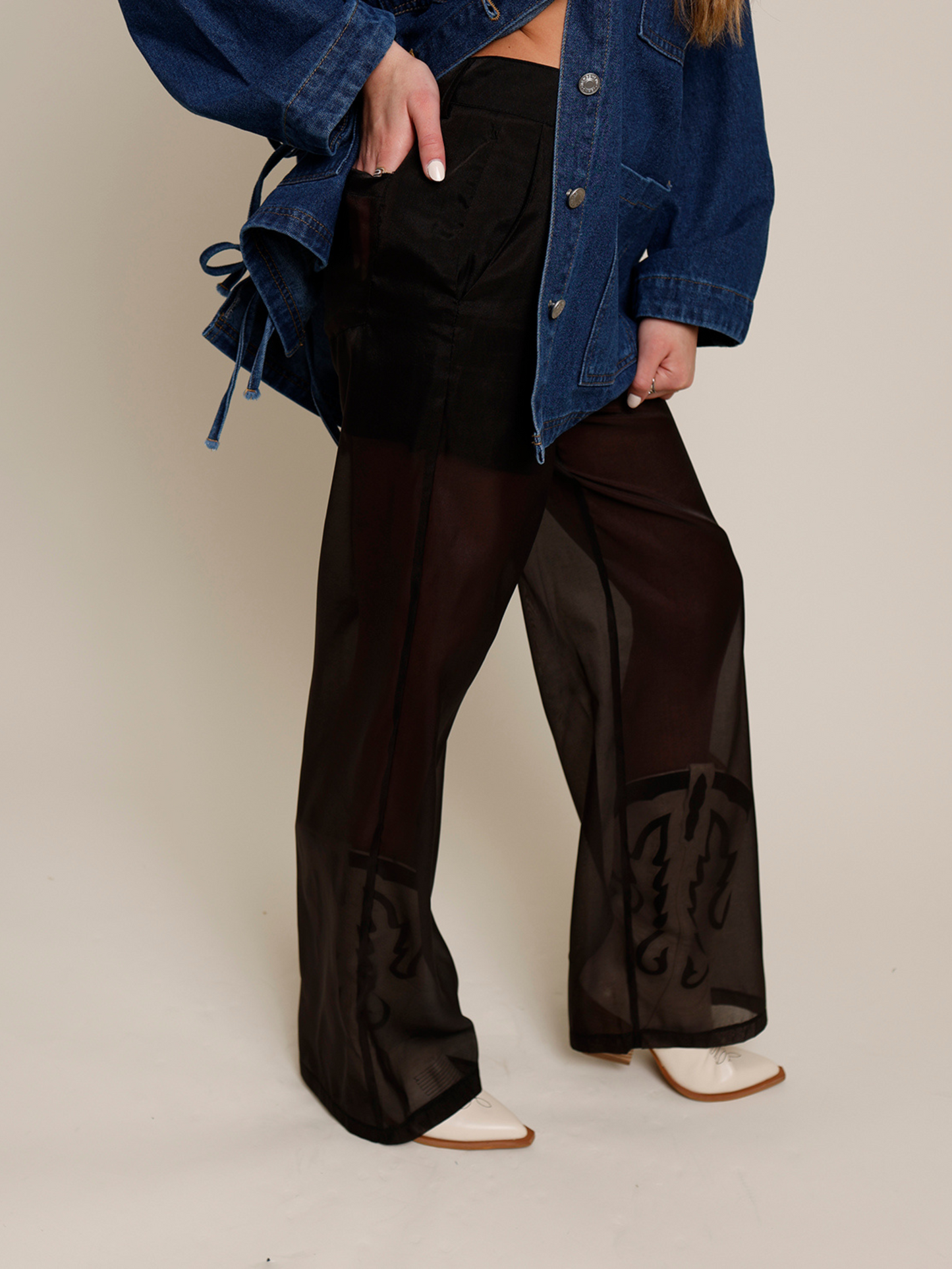 BETTER WALK THE LINE ORGANZA PANTS