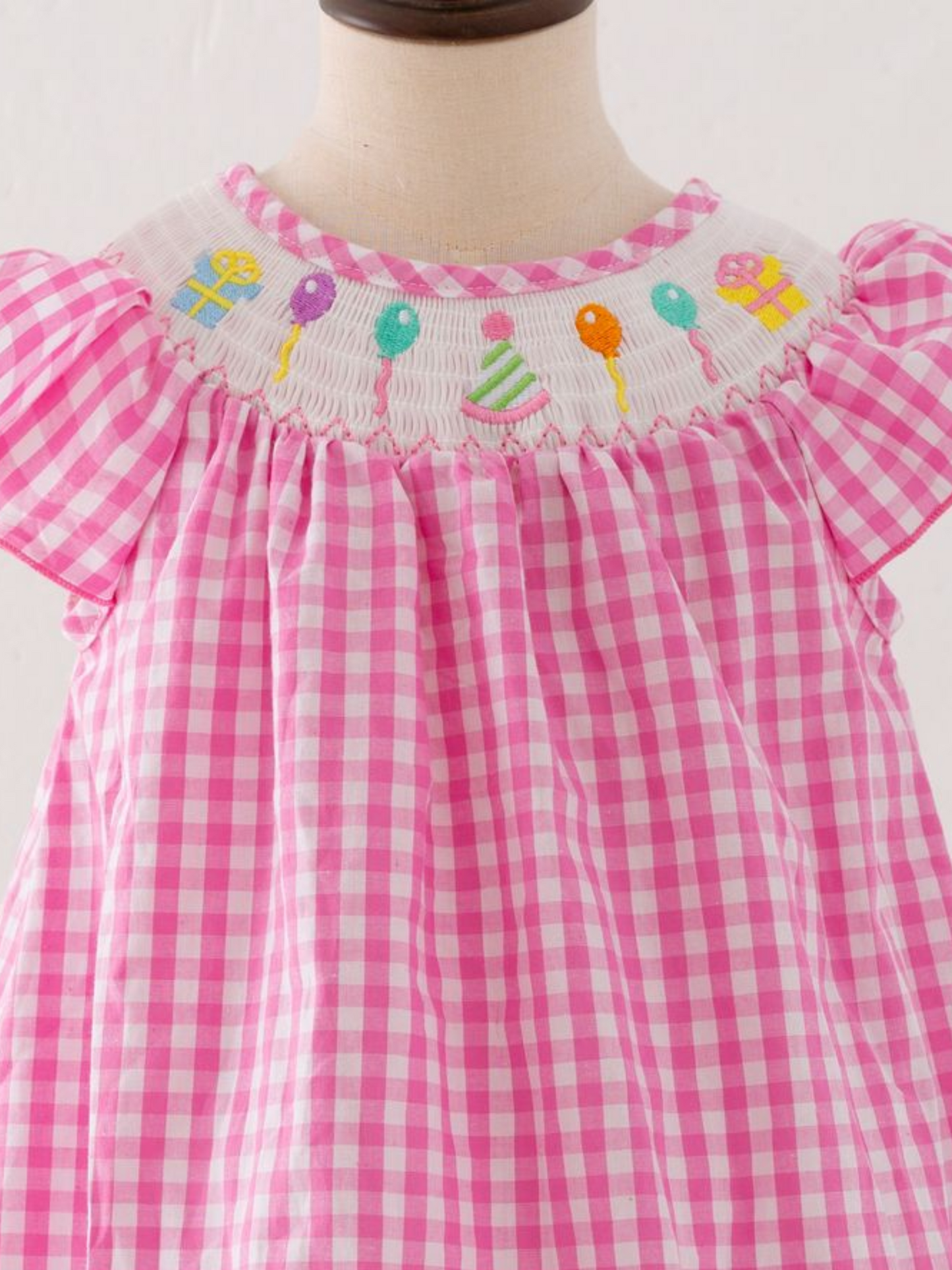 PARTY SMOCKED GIRLS DRESS